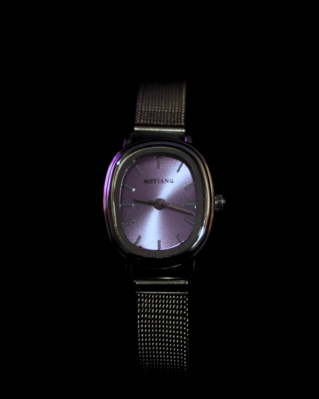 Silver Minimalist Watch in White